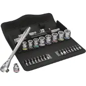 Wera 8100 SB 8 Zyklop Metal-ratelset, omschakelpal, 3/8"-aandrijving, metrisch , 29 -delig - 1 stuk(s) - 05004048001