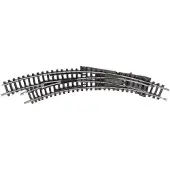 Minitrix N Spoor T14956 Gebogen wissel, links (N-spoor)