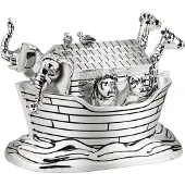 Zilverstad - Muziekdoosje Noah's Ark zilver kleur