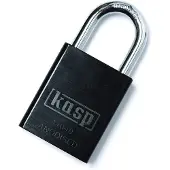 Kasp K14040BLAD Hangslot 38 mm Verschillend sluitend Zwart
