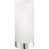 Eglo Damasco 1, chroom, wit, glas, staal, geschikt voor slaapkamer en woonkamer, IP20, klasse II, ENEC-certificering