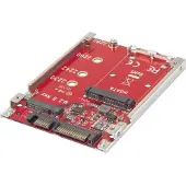 White Label Schnittstellen Konverter mSATA + M.2 SATA SSD zu 2,5" (6,35 cm)
