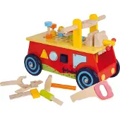 Small Foot Loopkar met blokken - Werkbank