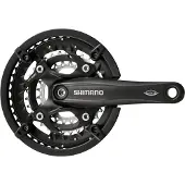 Shimano FC-T521 crankstel met 3 versnellingen en 10 tandwielen, met een cranklengte van 175 mm, 44-32-24T, Octalink, kleur: zwart