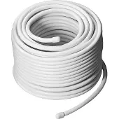Goobay 100 dB coaxkabel op rol voor binnen (CCS) / wit - 50 meter