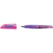 Stabilo Füllhalter EASYbuddy L, Linkshänder, lila/magenta Schreiblernstift mit Soft-Griffzone aus...