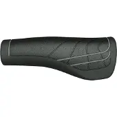 Herrmans line dd36 - ergonomisch verstelbaar fiets handvat (125mm) - zwart/grijs