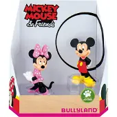 BULLYLAND 15083 – Speelfiguren Disney Mickey & Minnie – levensecht en detailrijk vormgegeven – ideaal als taartfiguur, verzamelobject of vrolijk cadeautje voor kinderen vanaf 3 jaar