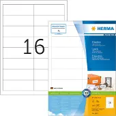 Herma PREMIUM etiketten, A4, 97 x 33,8 mm, wit, permanent hechtend