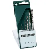 Bosch - 5-delige metaalborenset HSS-G met zeskantschacht 2,0; 3,0; 4,0; 5,0; 6,0 mm