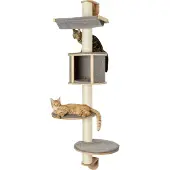 Kerbl Wall-mounted cat tree - H. 168 cm - Tofana Dolomite - - Gray