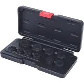 Ks Tools 913.3880, set doppen, 3/8 inch, 10 stuks, chroom-molybdeenstaal, 300 gram