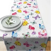 Ambiente Tafelloper Butterfly Collection 40x150cm 100% Katoen Multi multi