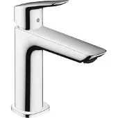 Hansgrohe logis fine eengreeps wastafelmengkraan 100 zonder afvoer, chroom