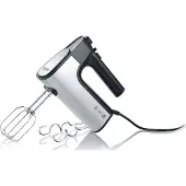 Severin HM 3841 Handmixer – 500 Watt – RVS – 5 Snelheden – Inclusief Gardes en Deeghaken – Stil in Gebruik