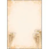 Sigel Briefpapier Champagne, A4, 90 g/m², opdruk van champagneglas, 100 vellen