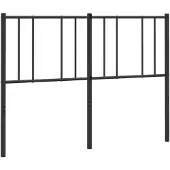 vidaXL Vervangend hoofdbord 135 cm metaal zwart