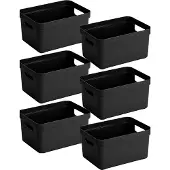 Sunware - Sigma home opbergbox 13L set van 6 - zwart