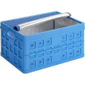 Sunware Square Vouwkrat 32L - Met koeltas - Blauw