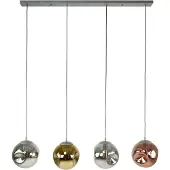 Zijlstra Glazen hanglamp Stellar, dimbaar, multicolor, Woon-/ Eetkamer, Glas, hanglamp