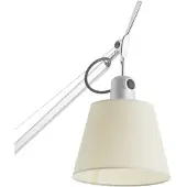 Artemide Tolomeo Basculante Reading Vloerlamp - Armatuur + Lampenkap (zonder voetbasis) Natural