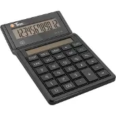 Twen Desktopcalculator Eco 12, 12-cijferig display op zonne-energie, EK, VK & margeberekening.