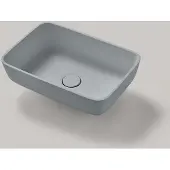 Resigres Lavabo 1301 waskom rechthoekig 50x35cm solid surface grijs