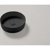 Resigres Lavabo 8003 waskom rond 40x10cm solid surface zwart