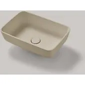 Resigres Lavabo 1301 waskom rechthoekig 50x35cm solid surface beige