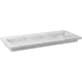 Forzalaqua Wastafel nova gepolijst 100.5x51.5x9.5 cm carrara zonder kraangat