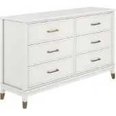 CosmoLiving by Cosmopolitan Kast Westerleigh met 6 laden, mdf, poten van massief hout, hoogte 85 cm, breedte 145 cm