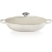 Le Creuset Oblong, Pan + steelpan, Wit