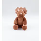 Noukie'S - Knuffel - kaneelbruin - Dino - Small 25 cm
