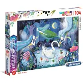 Clementoni legpuzzel A Fairy Night karton 104 stukjes