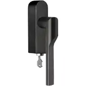 Formani Rivio by Gensler GL101-DKLOCK-O draaikiepgarnituur afsluitbaar linksdraaiend - PVD mat zwart