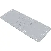 Kleine wolke Foot anti slip badmat 36x72 cm, grijs