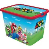 Stor Opbergbox Super Mario 23 Liter Groen/blauw/rood