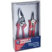 Spear & Jackson set bypass snoeischaren en bloemscharen, Roze, set van 2