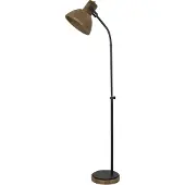 Light & Living Landelijke leeslamp Imbert hout met zwart