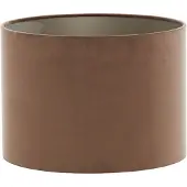Light & Living Kap cilinder 30-30-21 cm VELOURS chocolade bruin