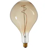 Light & Living Light&living Deco LED peer Ø16x28 cm ASYM 4W amber E27 dimbaar