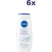 Nivea 6x douchegel 250ml Creme Sensitive