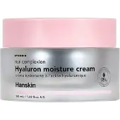 Hanskin Real Complexion Hyaluronic Moisture Cream Hyaluronzuur Moisturizer met niacinamide vitamine E Mydraterende lotion voor gevoelige en droge