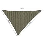 Shadow Comfort driehoek 3x3,5x4m Desert Storm