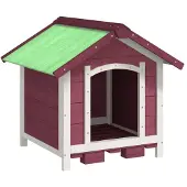 vidaXL Hondenhok 65x65x61,5 cm massief grenenhout mokkakleurig