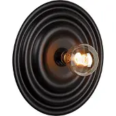 Masterlight Wandlamp Sun Saturn mat zwart Ø35cm