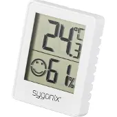 Sygonix Thermometer/Hygrometer Wit, Thermometer + hygrometer, Wit