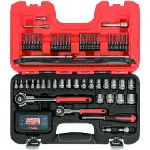 Bahco SW91 | 91-delig Dopsleutelset 1/4" - 3/8" | SW91 - Met Scharnierende ratelkop
