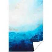 PosterMonkey Poster Blauw - Zee - Abstract - Verf - 40x60 cm