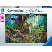 Ravensburger Familie wolf in het bos - Puzzel (1000)